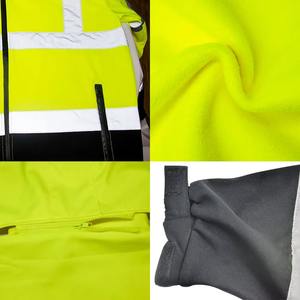 Waterproof Lightweight Polyester <b>Reflective</b> Safety Jacket with High-Visibility <b>Tape</b> for Security and Traffic Use - Product Image 3
