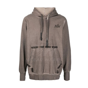 Sweats à capuche élégants effet délavé, au look décontracté et en tissu léger, idéaux pour le quotidien, les tenues décontractées et la mode. - Product Image 1
