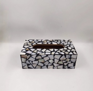 Unique Design MDF Napkin Tissue <b>Box</b> With Resin & Bone Inlay Tissue Paper <b>Box</b> For Living Room Table Home decoration Accessories - Product Image 6