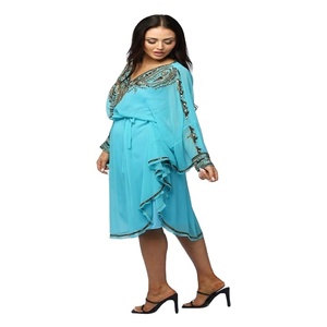 Nouvelle collection exclusive Kanya Libas, robe abaya pour femmes, écharpe, dernière collection, 2 couches, imprimé en bloc, lin de haute qualité pour l'Inde - Product Image 2