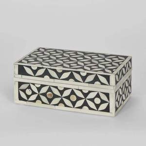Premium Bone Inlay Wooden Hinged Minimalist Trinket Box Large Capacity <b>for</b> Tableware <b>Storage</b> Elegant <b>Dressing</b> <b>Table</b> Organization - Product Image 6