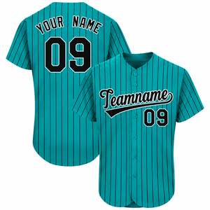 Camiseta de Béisbol Vintage Personalizada para Hombre, Fabricada por OEM, Transpirable, de Secado Rápido, con Rayas, para Entrenamiento Deportivo en Equipo - Product Image 2