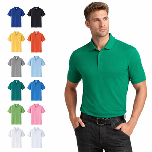 Chemises de golf décontractées d'été pour hommes, en coton tricoté 100 % écologique et respirant, fabriquées au Bangladesh – Vente en gros - Product Image 2