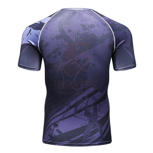 เสื้อยืดพิมพ์ลายซับลิเมชั่นหลากสีทรงหลวม 100% ผ้าฝ้าย เสื้อยืดแขนสั้นสำหรับฤดูร้อนสำหรับผู้ชาย - Product Image 2