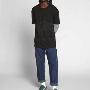 เสื้อยืดสองชั้นสำหรับผู้ชาย ผลิตในปากีสถาน สวมใส่สบาย เนื้อผ้าหนา ทันสมัย เสื้อยืดสองชั้น - Product Image 3