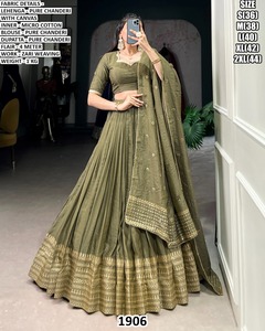 Lehenga Choli de mariée pour femme Noor-e-Magenta, style Bhandhani, longueur ras du sol, traditionnel, en Chanderi, protection solaire, séchage rapide, pour Diwali - Product Image 6