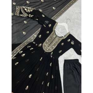 Hermoso vestido de fiesta Anarkali con Dupatta XL Tamaño Pent - Product Image 4