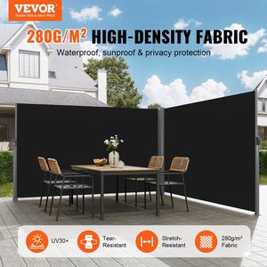 Tenda Laterale Retrattile in Alluminio per Esterni 71 x 236, Schermo per Patio Impermeabile in Poliestere 280g con Protezione UV 30+ - Product Image 2