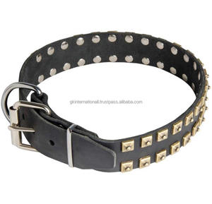 Collares de Cuero para Perro con Tachuelas Decorativas, la Mejor Calidad Hecha en India, Todos los Tamaños, Collar de Cuero Genuino con Tachuelas y Accesorios para Mascotas - Product Image 4