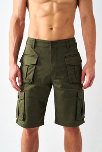 Mens <b>Tactical</b> Cargo <b>Shorts</b> with Multiple Pockets Durable Ripstop Fabric Quick Dry Summer Outdoor Adventure Wear in Khaki - Product Image 1