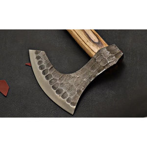 Burraq 19" Custom Handmade Carbon Steel Rosewood Handle Tomahawk Splitting <b>Axe</b> Heavy Duty Industrial DIY Outdoor <b>Camping</b> Hunting - Product Image 2