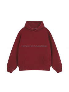 Sudadera con Capucha para Hombre, 500gsm, Algodón Grueso, Corte Holgado, Color Sólido, con Bolsillo Grande, Deportiva - Product Image 6