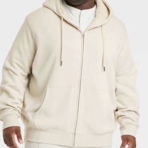 Sweat-shirts unisexes surdimensionnés en coton 100% personnalisés pour l'hiver, logo personnalisé, blanc, épaules tombantes, tissu polaire imperméable, OEM/ODM, poche unie - Product Image 1