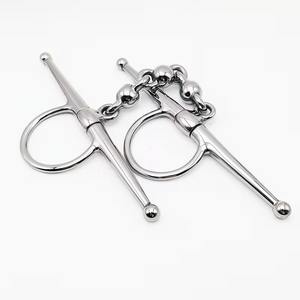 Bocado de Caballo de Acero Inoxidable de Alta Resistencia, Estilo Ibérico, Diseño de Anillo Redondo, Personalización de Fábrica para Equitación Competitiva - Product Image 1