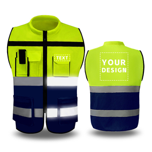 Premium Reflective Safety Vest High Visibility Safety <b>Clothing</b> Custom Safety Vest Lightweight Workwear Outdoor Reflective Vest - Product Image 2