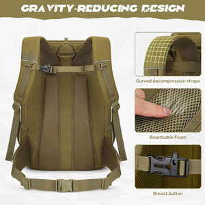 Sacs à dos tactiques tendance avec impression de logo personnalisé, rangement multi-compartiments et système de transport confortable - Product Image 4