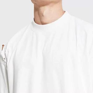 Camiseta Personalizada Estilo Urbano con Lavado Ácido y Efecto Desgastado, Camiseta Personalizada 100% Algodón Ligero de Punto con Efecto Desgastado - Product Image 4