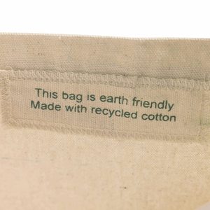 Sac fourre-tout en coton recyclé, ouvert, avec poignées plates, personnalisable avec logo, vente en gros, promotionnel, écologique, pour le marché et le shopping - Product Image 3