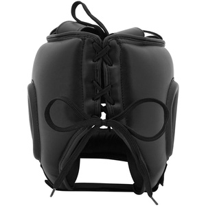 Precio al por mayor negro adulto Muay Thai casco de lucha casco de boxeo protector de cabeza equipo de entrenamiento - Product Image 3