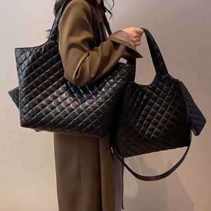 <b>Soft</b> Genuine <b>Leather</b> Women's Large Tote Shoulder <b>Bag</b> with Polyester Lining Quilted Design Portable for Work Travel & Casual Use - Product Image 6