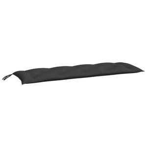 Tessuto Oxford panca da giardino cuscino 59.1 nero "x 19.7" x 2.8 "per uso Patio - Product Image 2