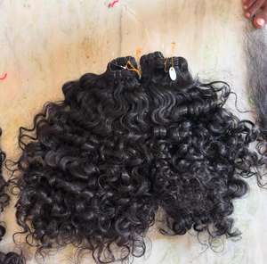 Extensions de Cheveux Humains Vierges Bouclés Naturels Doux Épais Forte Faisceaux Rebondissants Longue Durée Qualité Exportation Vente en Gros Prix Direct - Product Image 5