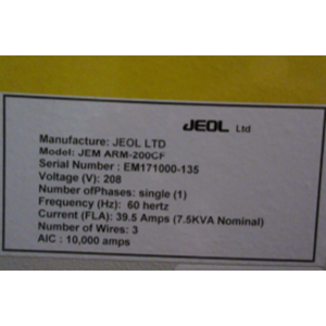 JEOL JEM-ARM200CG Super X PFA <b>Microscope</b> - Product Image 5