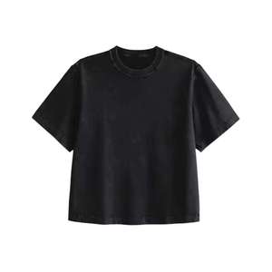 Men's Solid Color Short Sleeve <b>T</b>-<b>Shirt</b> O-Neck Casual Knitted Loose Fit <b>Orange</b> Eco-Friendly Breathable Polyester/Cotton - Product Image 6