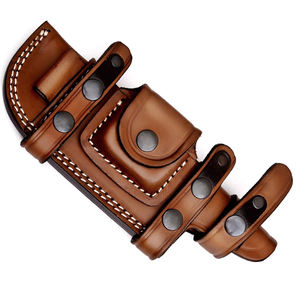 Funda de cuero resistente para cuchillo con presilla para cinturón, para camping, supervivencia, trabajo al aire libre, cocina y almacenamiento de cuchillos utilitarios - Product Image 6