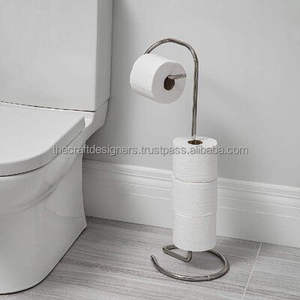 Porte-papier toilette en fer avec revêtement en poudre pour une résistance à la rouille et une protection contre l'humidité à long terme dans la salle de bain - Product Image 4