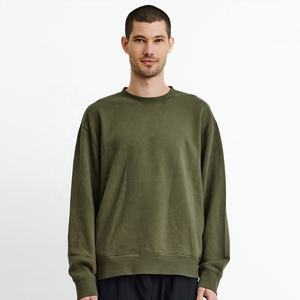 Pull en molleton à col rond pour homme, manches longues, coupe oversize, nouveau style, uni, sweat-shirt, meilleur fournisseur - Product Image 1