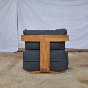 Sofá de patio de teca para exteriores, hecho en Indonesia, muebles de madera maciza - Product Image 4