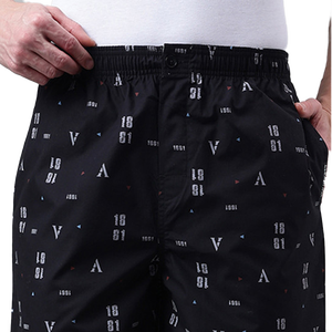 Pantalones Cortos Casuales de Verano para Hombre, 100% Algodón, Cintura Media, Cierre con Cordón, Secado Rápido, Transpirables, Diseño de Logotipo Personalizado, Venta al Por Mayor OEM - Product Image 5