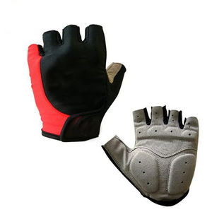 Guantes de Ciclismo Unisex de Cuero, Medios Dedos, Impermeables, Antideslizantes, Transpirables, con Protección para el Palma de la Mano, para Gimnasio y Ciclismo, Diseño Popular - Product Image 3