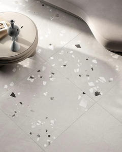 Nouvelle conception, carrelage en porcelaine terrazzo 600x600, haute qualité, antidérapant, antibactérien, pour murs et sols intérieurs, salle de bain, cuisine, escalier, finition mate - Product Image 2