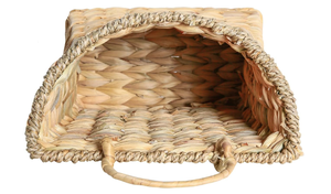 Decorative Water Hyacinth <b>Hanging</b> <b>Basket</b>, Handwoven Wall Storage Organizer for <b>Garden</b> Balcony Living Room and Kitchen Decor - Product Image 5