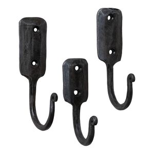 Perchero de Pared Decorativo de Hierro Forjado Negro con Forma de Mariposa y Flores, Ganchos Metálicos Vintage para Ropa y Toallas - Product Image 6