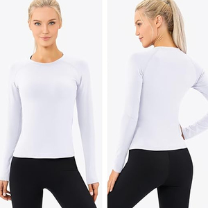 Womens Compression Training <b>Tops</b> Custom Printed Gym Fitness Shirts Manufacturer Pakistan OEM Export Supply Global Markets - Product Image 3