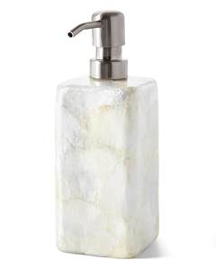 Wholesale White Capiz Shell Mosaic Bathroom <b>Sets</b> Durable MOP <b>Soap</b> Dispenser Luxury Bathroom Accessories <b>Set</b> Bulk Order - Product Image 2
