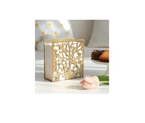Traditional Metal Napkin Holder Featuring Decorative Craftsmanship For Dining Rooms Restaurants And Kitchen Countertops - Product Image 6