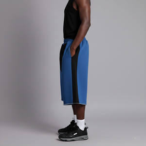 Pantalones Cortos Deportivos para Hombre, Color Azul y Negro, con Estampado de Llama, Cintura Elástica, Estilo Bermuda, Transpirables, de Moda - Product Image 3