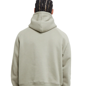 Sweat à capuche surdimensionné en molleton 100 % coton français de luxe pour homme, brodé sur mesure, idéal pour l'hiver, prix abordable - Product Image 4