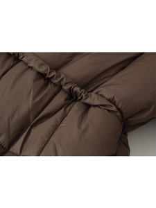 Chaqueta Acolchada de Mujer, Nueva Moda de Invierno, con Cordones, Manga Larga, Cálida, con Botones, Transpirable - Product Image 6