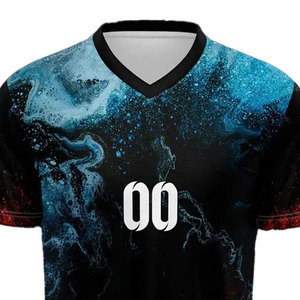 ชุดฟุตบอลฤดูกาลใหม่ เสื้อฟุตบอลแบบซับลิเมชั่น ระบายอากาศได้ดี แขนสั้น สำหรับผู้ชาย ปรับแต่งได้ คุณภาพสูง ชุดกีฬา - Product Image 2