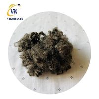 Vietnams Größter Hersteller: 15D*51mm Braune Hohle Konjugierte Recycelbare Polyester-Stapelfaser, Flammhemmend und Silikonisiert