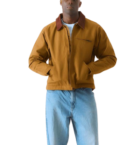 100% Cotton Fabric <b>Men</b> <b>Canvas</b> Worker <b>Jacket</b> Breathable Flame Resistant Work Wear Mechanic <b>Jackets</b> - Product Image 1