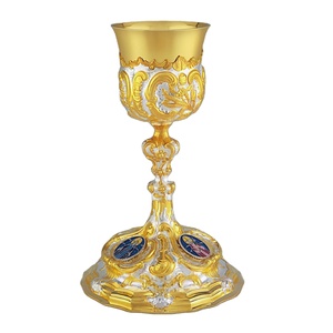 ถ้วยศักดิ์สิทธิ์ทองเหลืองแบบทันสมัย สีเงิน สีทอง สามารถปรับแต่งได้พร้อมลวดลายสลัก ถ้วยศักดิ์สิทธิ์ทำด้วยมือคุณภาพสูง - Product Image 1