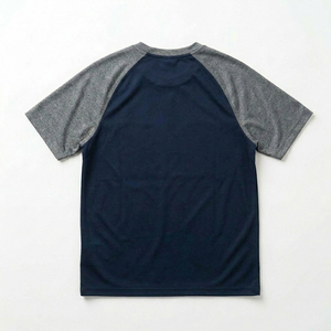T-shirt décontracté à manches raglan, design sportif avec manches contrastées, pour homme et femme, col rond, manches courtes, respirant - Product Image 5