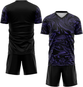 Maillot de football américain sublimé, prix usine, 100 % polyester, antibactérien, respirant, extensible dans quatre sens, kit complet. - Product Image 4