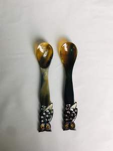 ช้อนทำมือจากเขาควายธรรมชาติ คุณภาพดี เป็นมิตรกับสิ่งแวดล้อม ทนทาน ดีไซน์ปรับแต่งได้ สำหรับตกแต่งอาหาร ช้อนเขาควายแบบสั่งทำ - Product Image 5